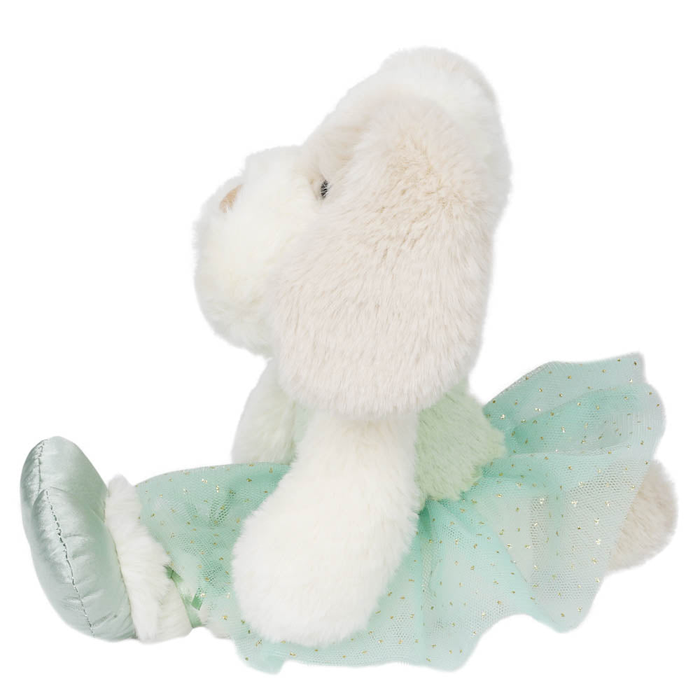 Side view of The Puppet Company Wilberry Plush Dancer Dog