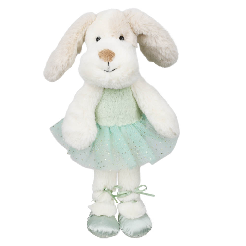 The Puppet Company Plush Dancer Dog soft kids toy front view