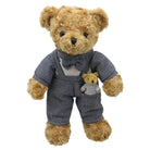 The Puppet Company Wilberry Daddy Bear soft toy standing with mini teddy in pocket
