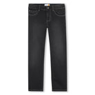 Timberland boys black denim straight leg jeans front view