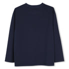 Timberland boys navy blue long sleeve cotton T-shirt back view