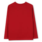 Timberland boys Acerola red long sleeve cotton T-shirt back view