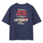     Timberland boys navy graphic T-shirt back view with truck print