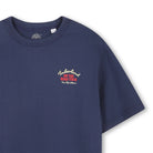 Timberland boys navy cotton T-shirt close-up with logo detail