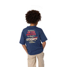     Timberland boys graphic T-shirt styled with casual trousers