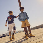     Timberland boys designer graphic T-shirt styled outdoors