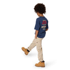     Timberland boys navy summer T-shirt side profile view