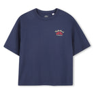     Timberland boys navy On The Road short sleeve T-shirt front view