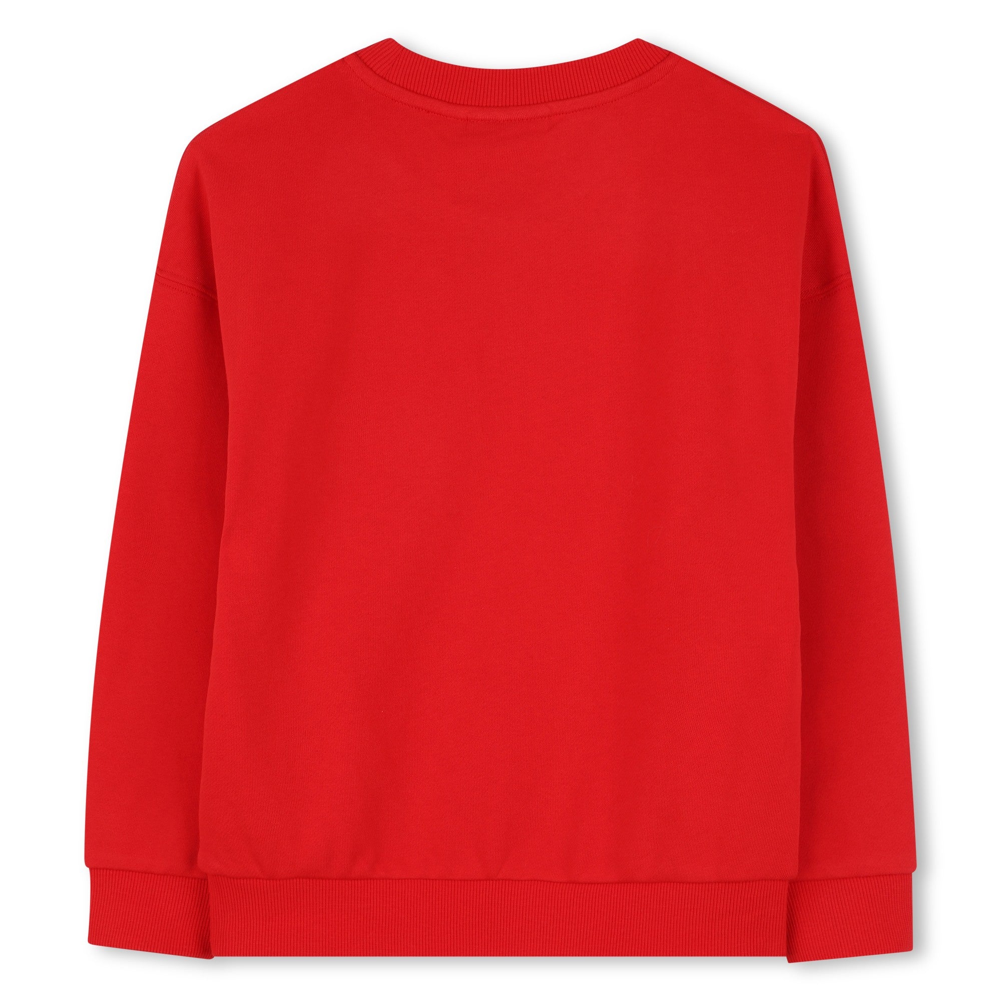     Timberland boys red crew neck sweatshirt back view