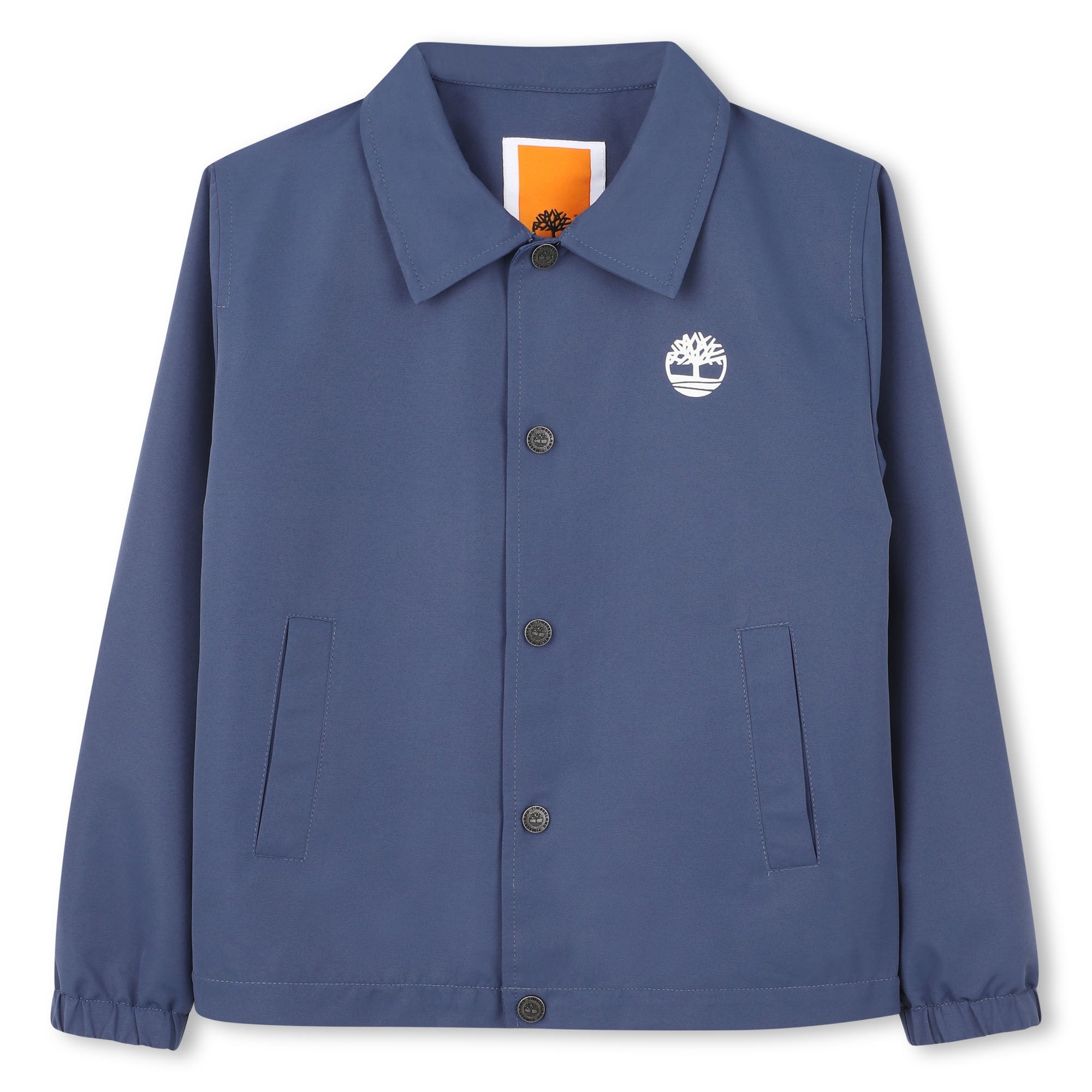     Timberland boys smart navy collared occasion jacket front view