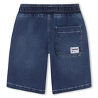 Timberland boys denim shorts back view with patch pocket