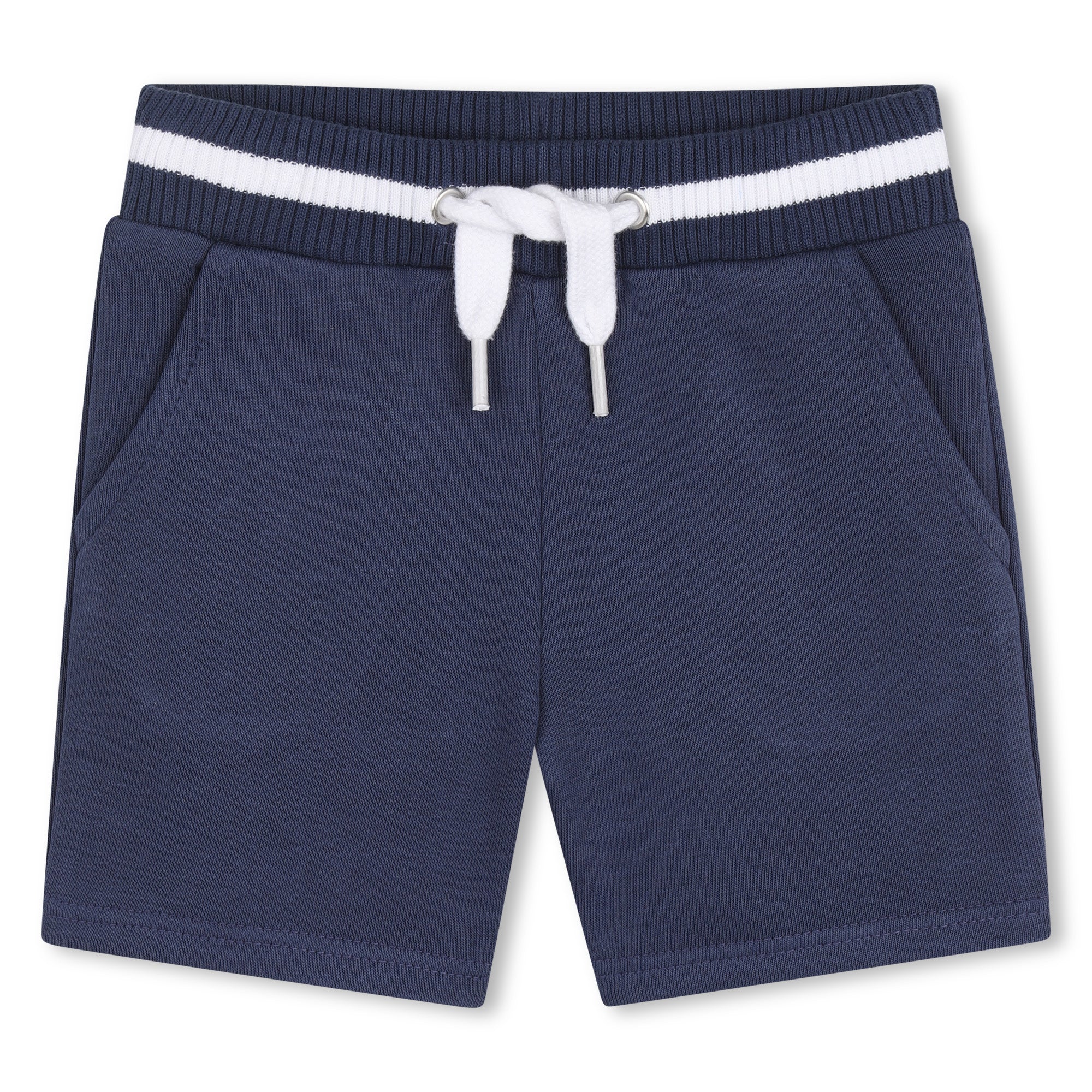     Timberland boys navy cotton shorts with drawstring waist detail