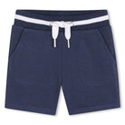     Timberland boys navy cotton shorts with drawstring waist detail