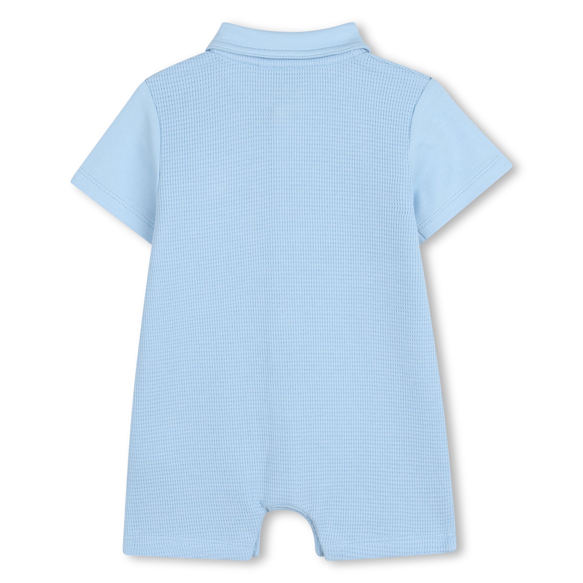     Timberland baby boys pale blue all in one rear view