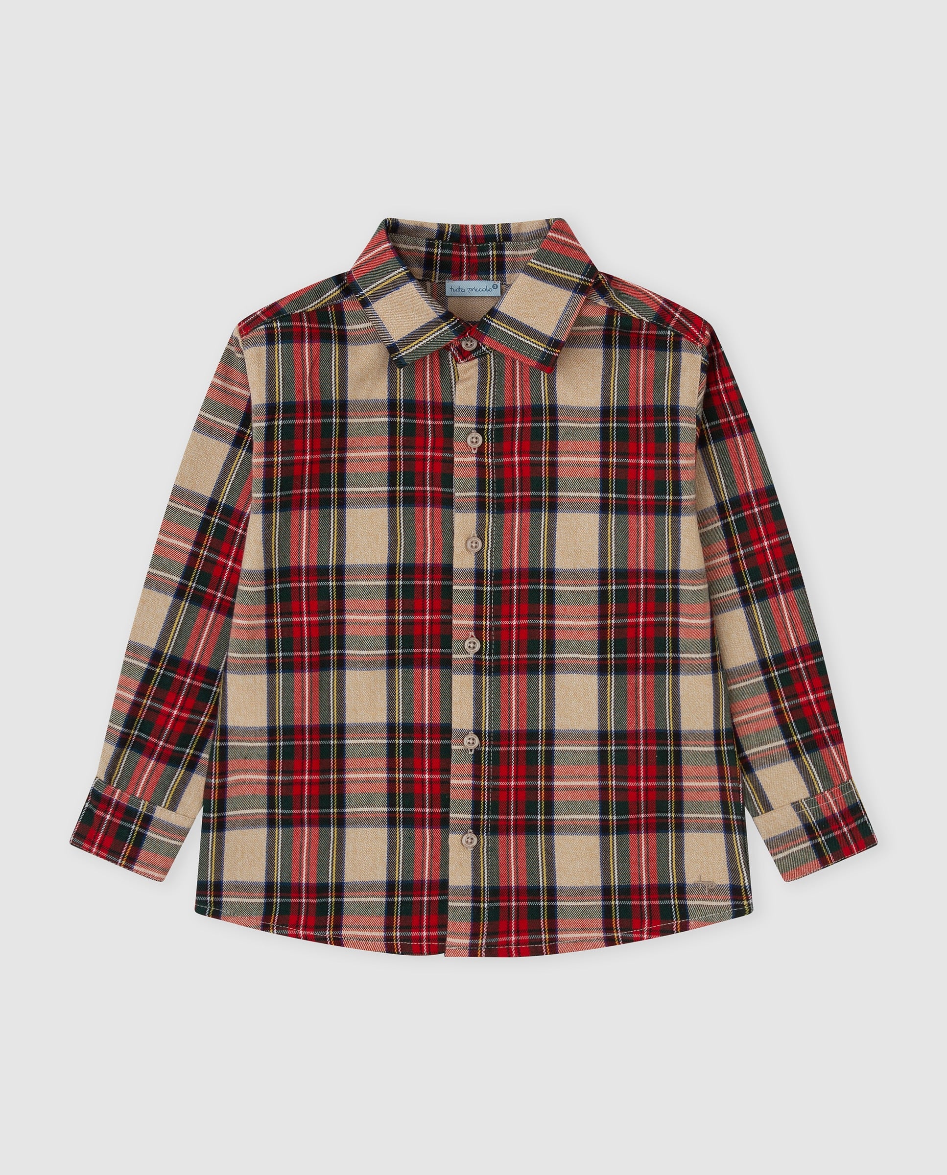 Tutto Piccolo boys tartan check long sleeve shirt