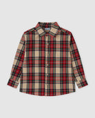 Tutto Piccolo boys tartan check long sleeve shirt