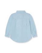  Tutto Piccolo boys porcelain blue chambray shirt back view