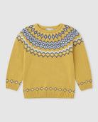 Tutto Piccolo boys porcelain blue printed long sleeve shirt front