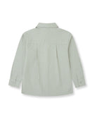 Tutto Piccolo boys sea green gingham shirt back view