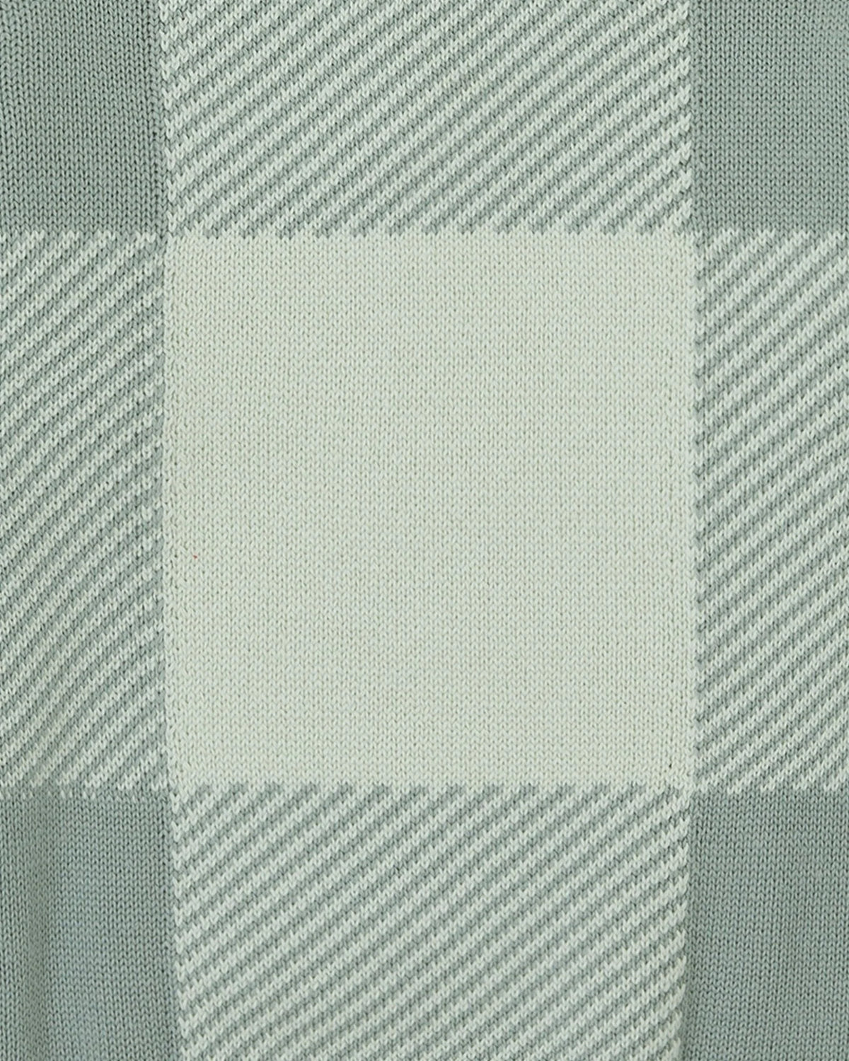 Tutto Piccolo sea green check sweater layered over gingham shirt