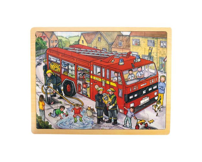 BIGJIGS_WOODEN _RED_FIRE_ENGINE_TRAY_PUZZLE