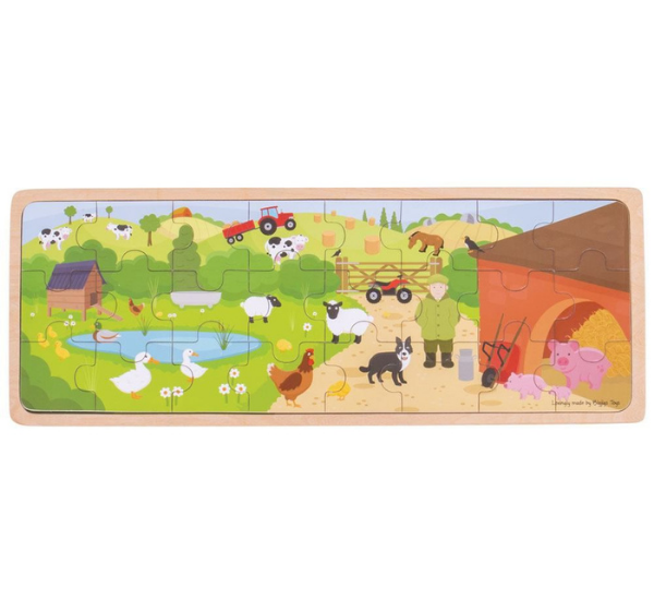 Big Jigs On The Farm Childrens Tray Style Puzzle Toy