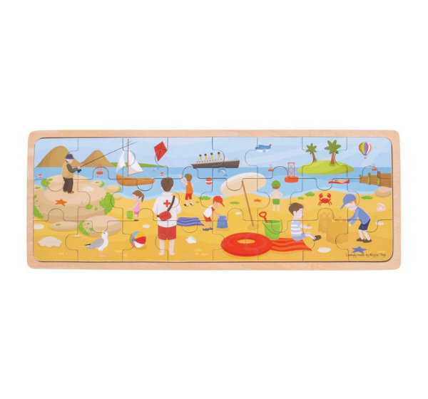 Big Jigs Children's Seaside Tray Puzzle Toy