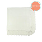 Sardon White Unisex Christening Blanket