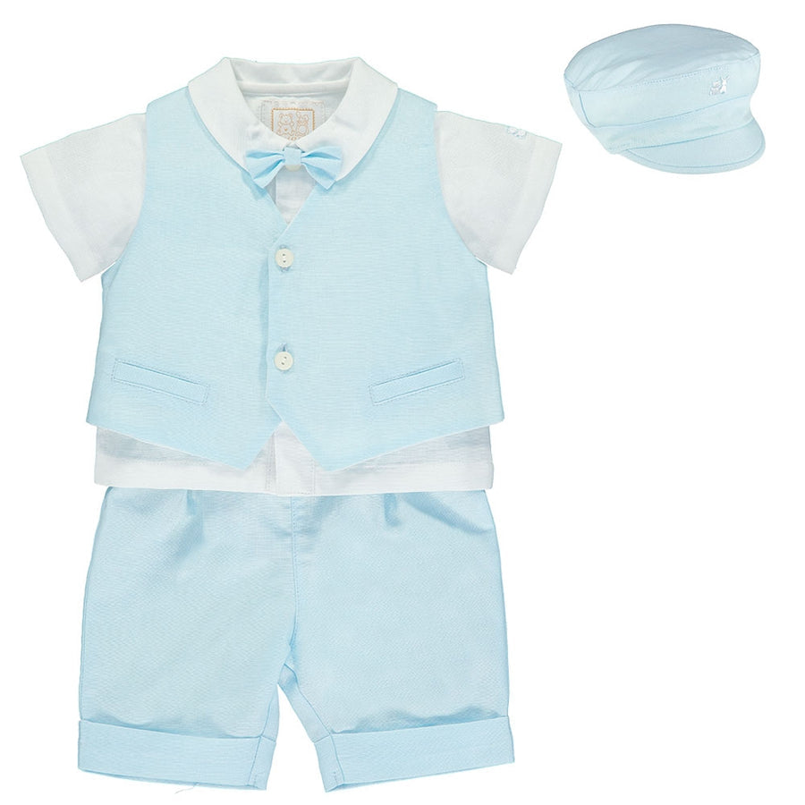 Emile et Rose Perry Blue Baby Boys Smart Christening Outfit