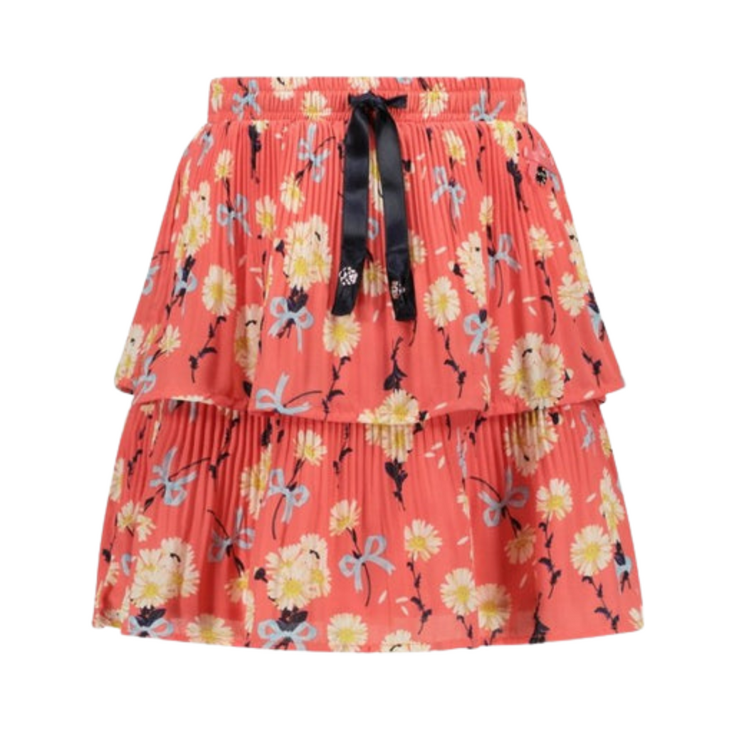 Le Chic Girls Floral Skirt & T-Shirt Set